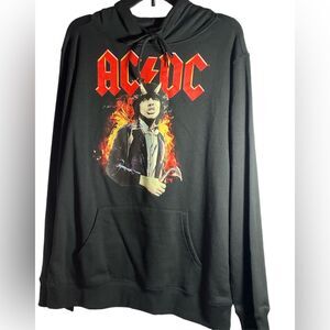 new ACDC Highway To Hell Black hoodie shirt Men's M 70"s rock punk